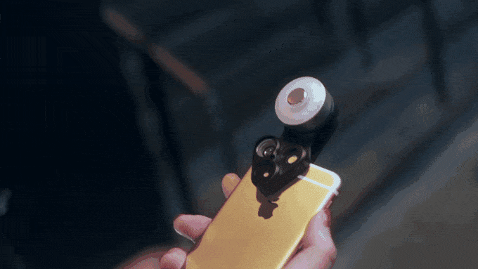 Lightweight, detachable, and adjustable LED light, with a built-in mirror
