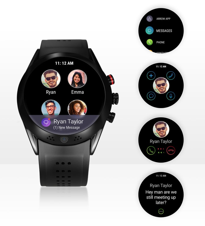 arrow smartwatch 360 rotating camera