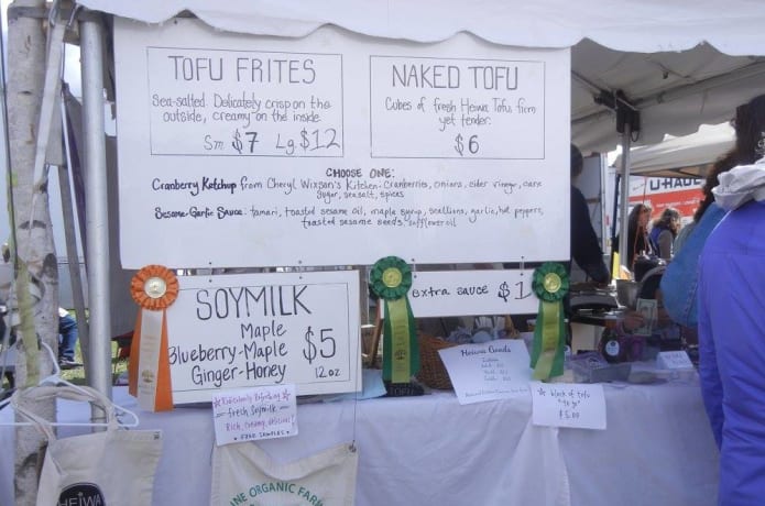 Common Ground Country Fair menu board.