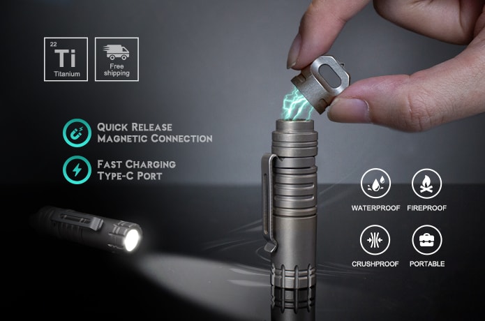 ファッション姫 通販 Titanium Rechargeable Quick Release Flashlight | Indiegogo その他