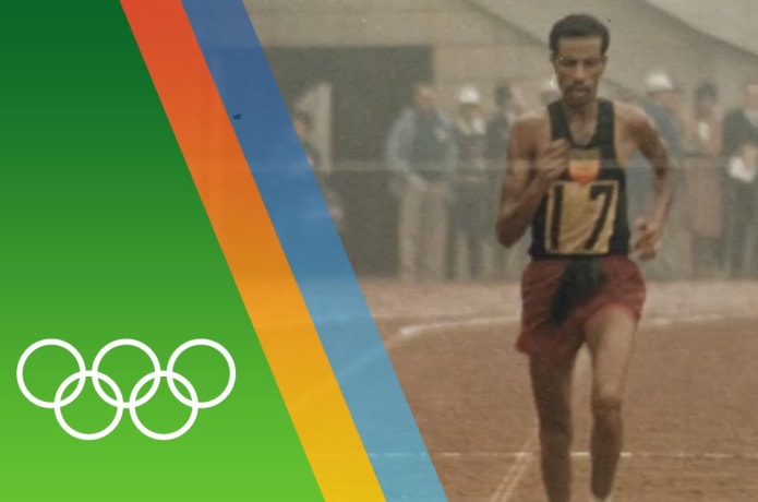 Abebe Bikila Barefoot Runner Olympics Abebe Bikila Wins 1960