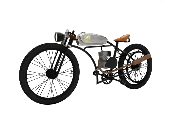 Imperial Cycles Motorized Bicycle custom Gas Tank Indiegogo
