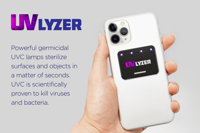 UVLyzer : Le premier autocollant d'assainissement mobile UV-C au monde