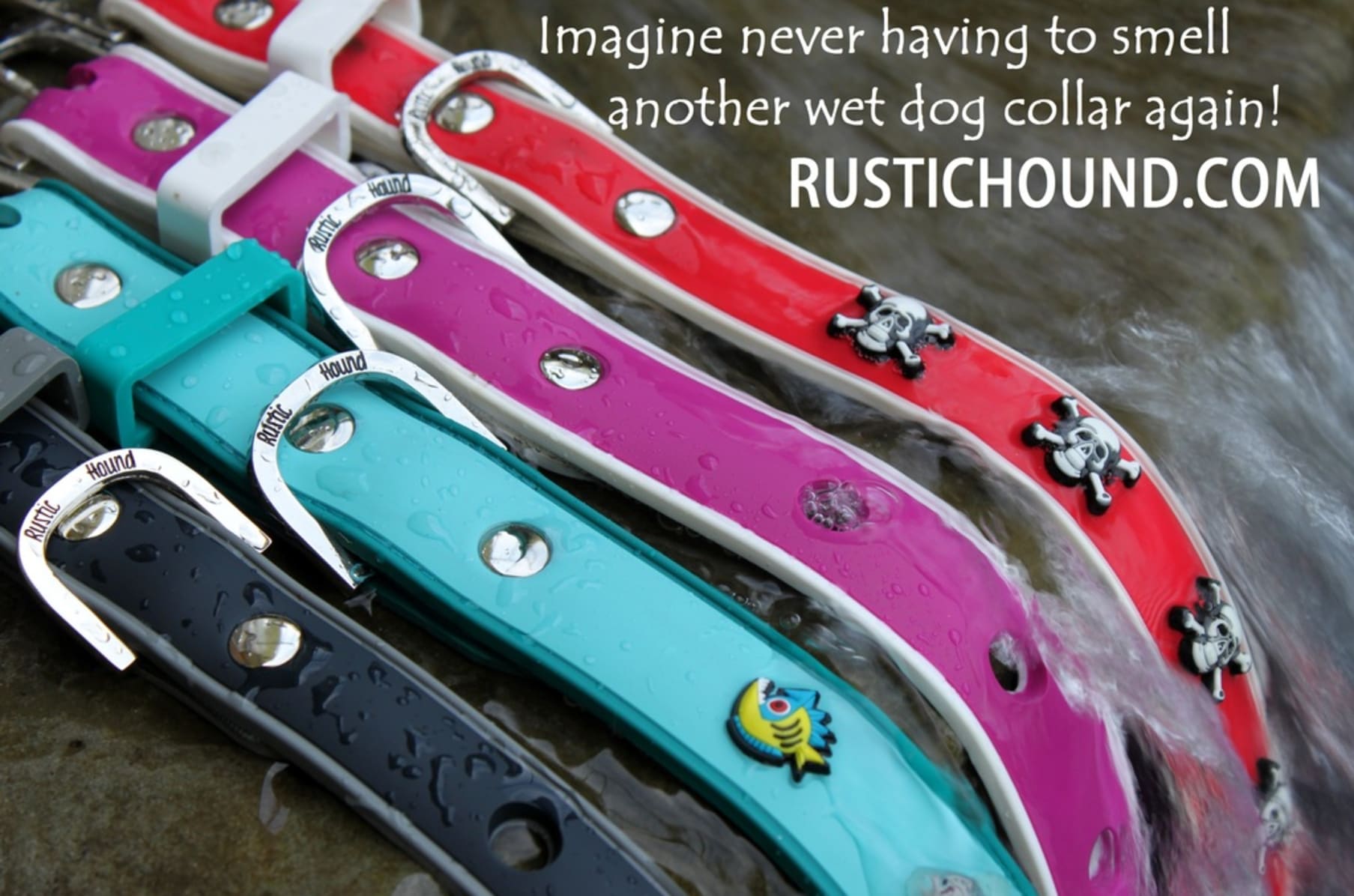 Rustic sales dog collars