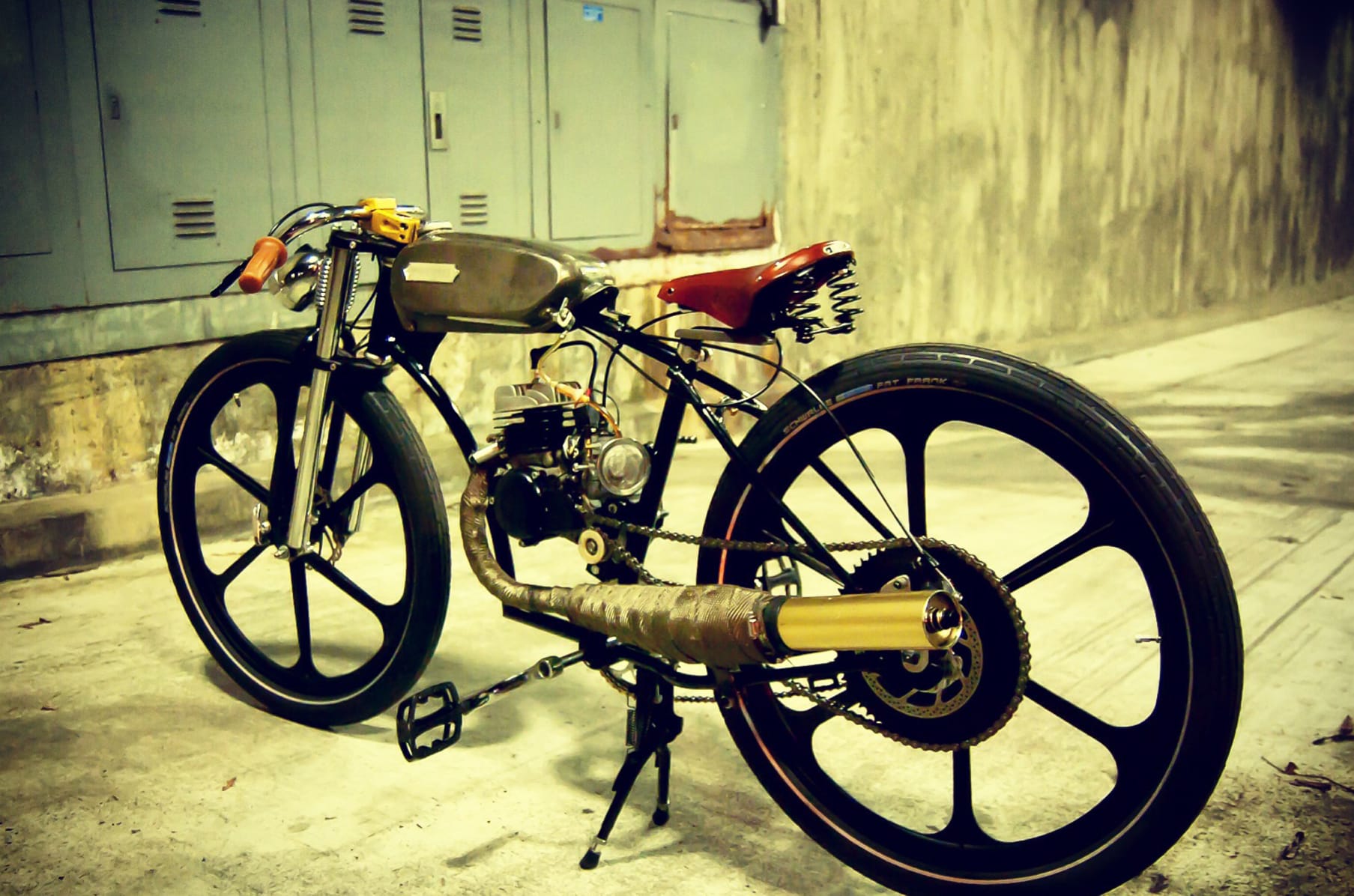 custom motorized bike