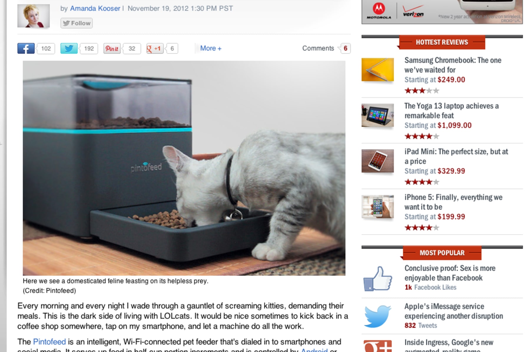 Feed Your Pet From Your Phone With Pintofeed Indiegogo