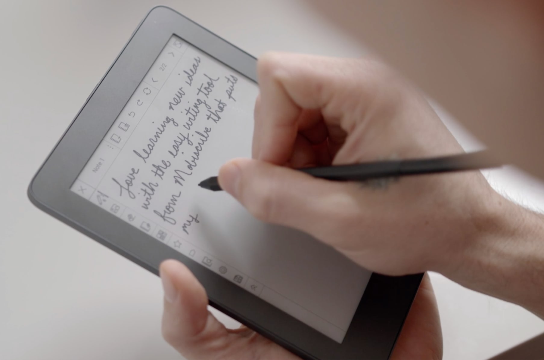 Mobiscribe The E Ink Notepad Indiegogo