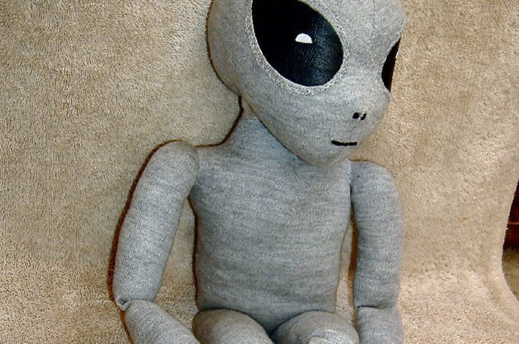 grey alien doll