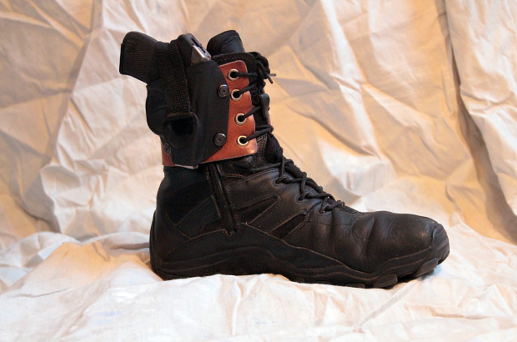 Lace up sale boot holster