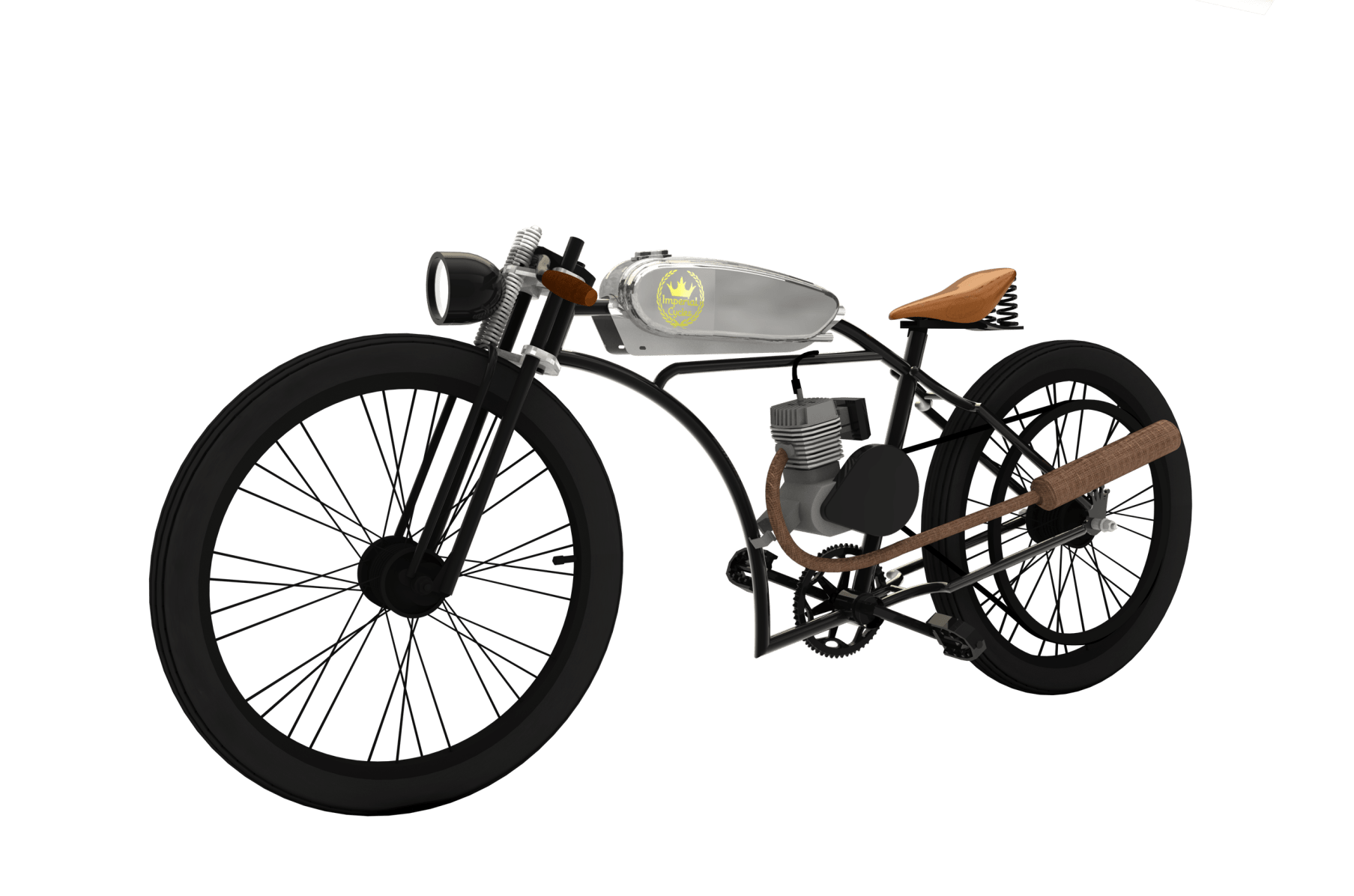 Imperial Cycles Motorized Bicycle custom Gas Tank Indiegogo