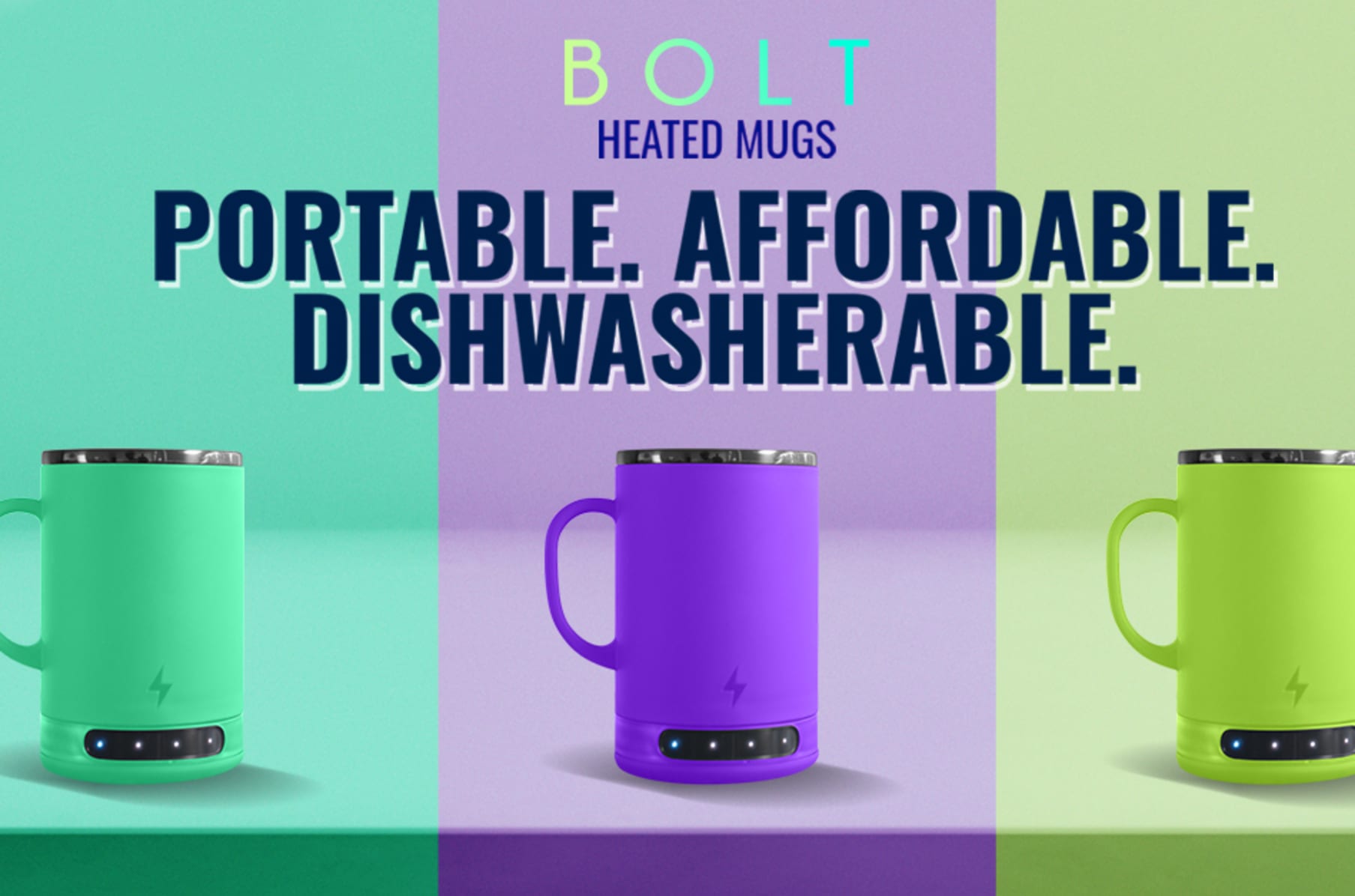 Bolt The World S First Dishwasher Safe Heated Mug Indiegogo