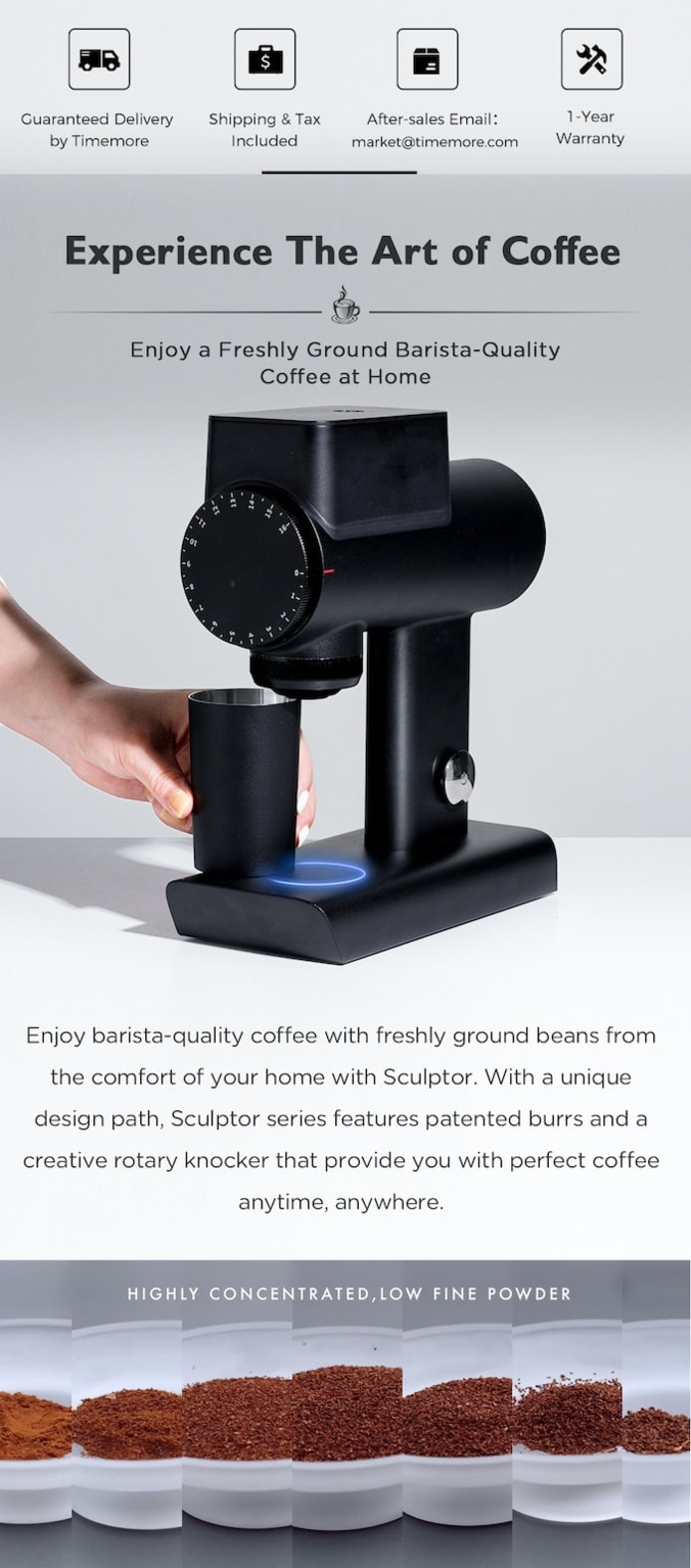 TIMEMORE Electric Coffee Grinder | Indiegogo