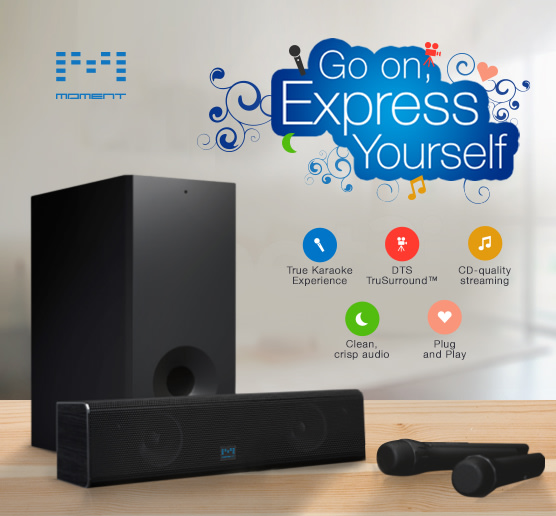 moment wireless karaoke soundbar
