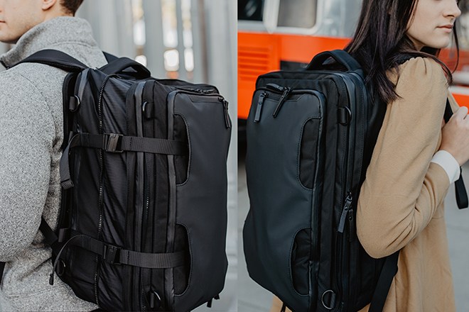 Taskin Xplorer 6-in-1 Wheeled Expandable Backpack, Carry On