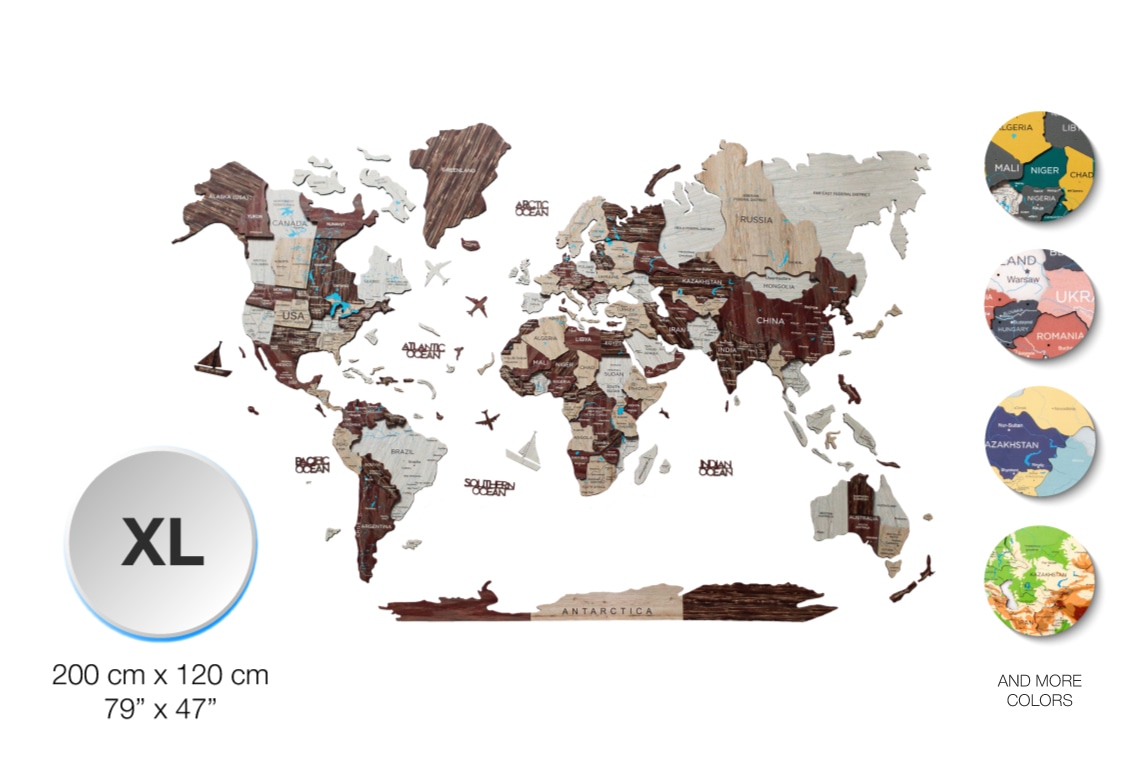 Best 3d World Map The First 3D Luminous Colored Wooden World Map | Indiegogo