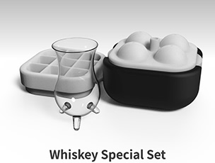 Polar Ice Clear Ice Ball Maker by Sphere Ice Mold for Whiskey (Black)