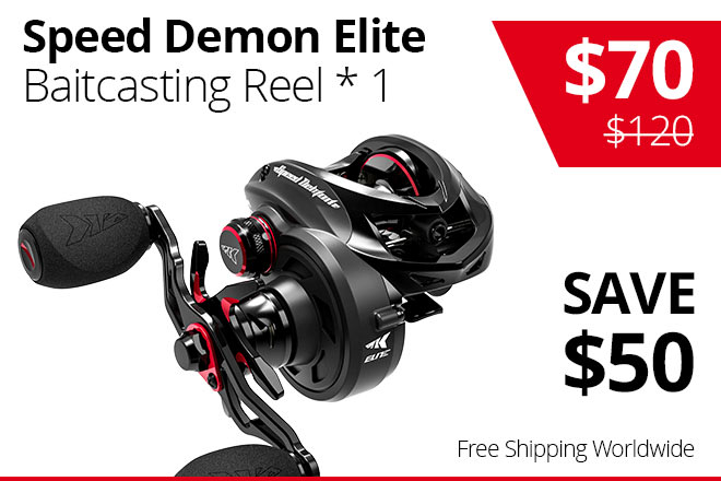 Promo Kastking Speed Demon Elite Baitcasting Fishing Reel 8.6:1