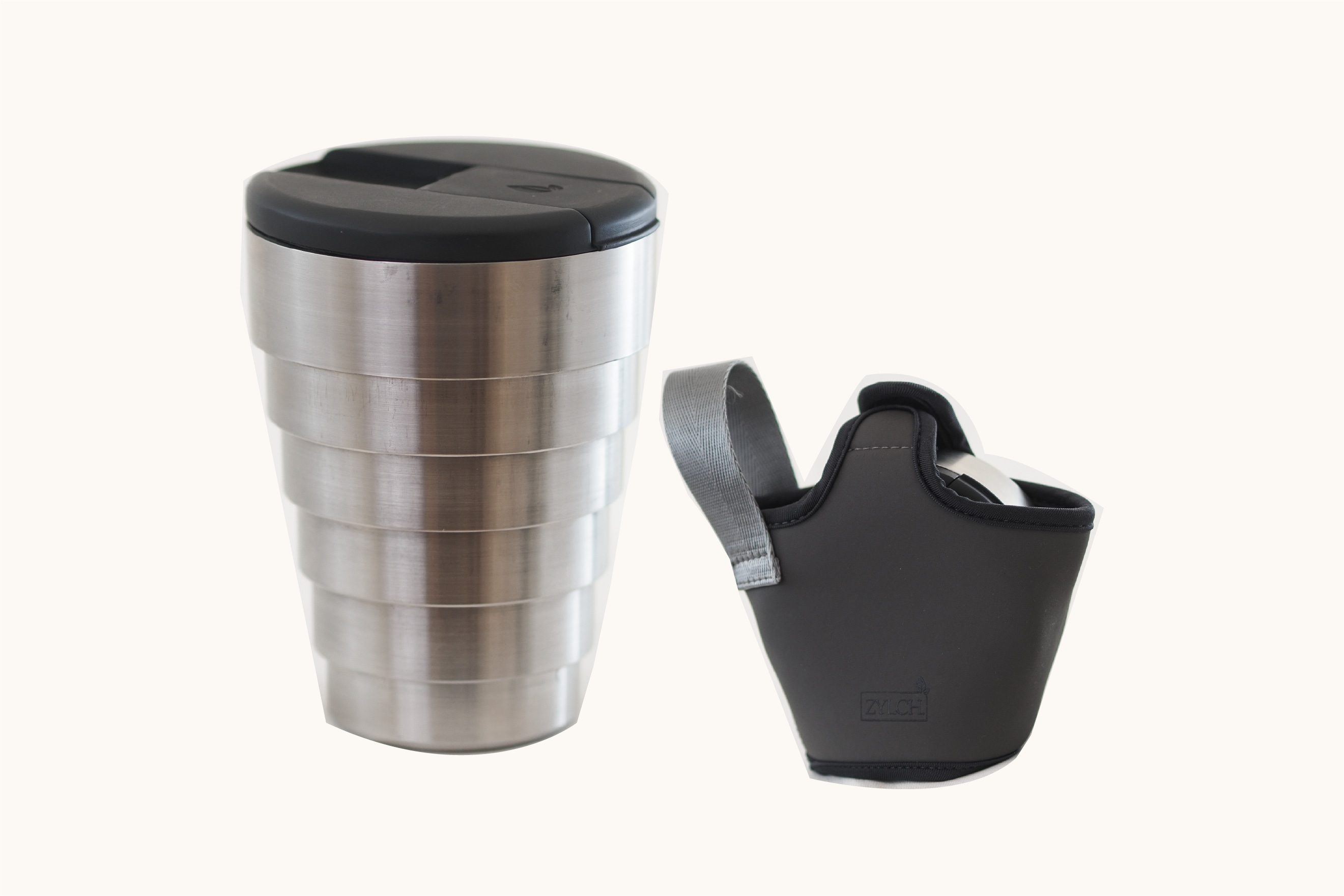 ZYLCH collapsible stainless steel cup helps protect the