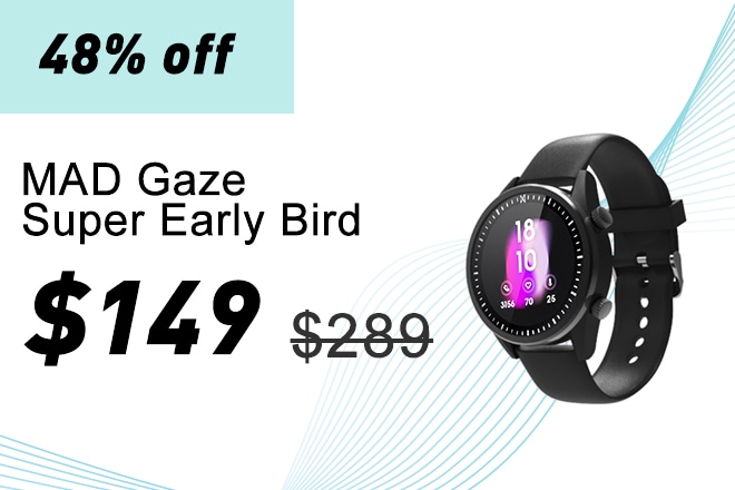 MAD Gaze Smartest watch with gesture controls Indiegogo